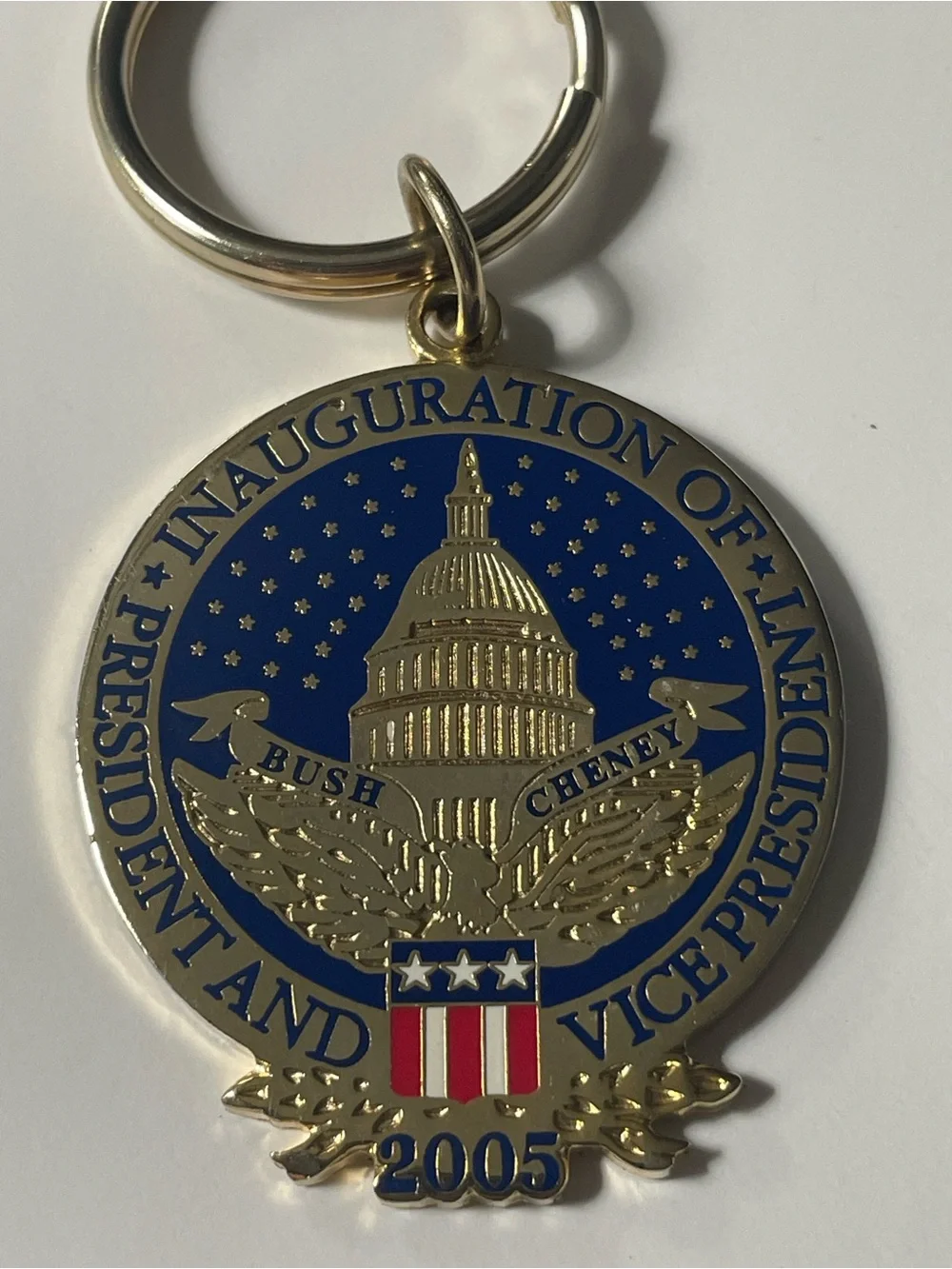Vintage Inauguration of President Busch and Vice President Cheney 2005 Keychain